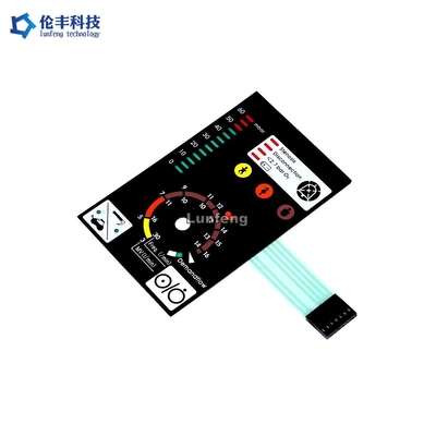 ราคาดี ปุ่มกดเมมเบรน LED หน้าต่าง LCD, สวิตช์เมมเบรน Led วงจรสีเงิน ออนไลน์