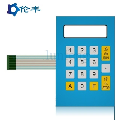 ราคาดี RAL Color Rectangle Membrane Switch ปุ่มกดซ้อนทับ Flat 3M Adhesive ออนไลน์