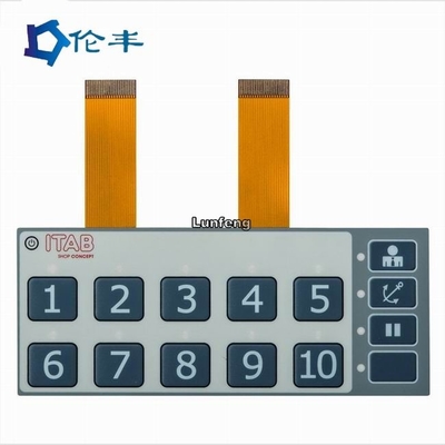 ราคาดี ไฟ LED สีเทา FPC Membrane Switch ปุ่มนูนปุ่มสัมผัสสวิตช์ปุ่มกด ออนไลน์