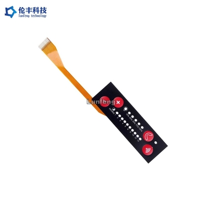 Good price 3M468 กาวด้านหลัง LED Membrane Switch Tactile Keypad FPC Cable ออนไลน์