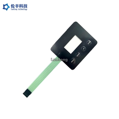ราคาดี สวิตช์เมมเบรนสัมผัสพื้นผิวมันวาวซ้อนทับหน้าต่าง LCD โปร่งใส ออนไลน์
