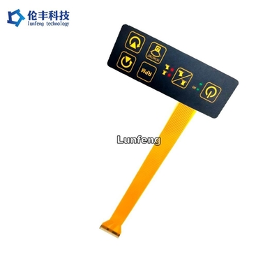 ราคาดี 0.188mm PET 1.0mm Pitch Custom Membrane Keypad พร้อมโดมโลหะ ออนไลน์