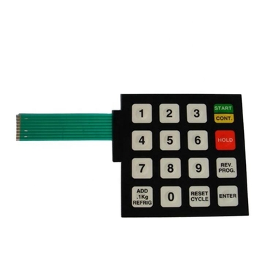 ราคาดี IP65 ระดับการคุ้มครอง LED Membrane Keypad ด้วย Pitch 2.54mm และสี LED สีขาว ออนไลน์