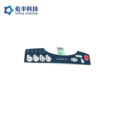 ราคาดี ABS วัสดุ Membrane Switch Overlay กับ 3M Adhesive ความหนา 0.125mm-0.8mm และการออกแบบที่กําหนดเอง ออนไลน์
