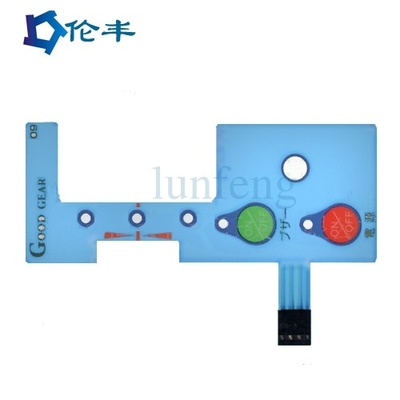 ราคาดี PET LED Membrane Keypad 3M468 หน้าแรกสีน้ำเงิน Graphic Overlay Membrane ออนไลน์